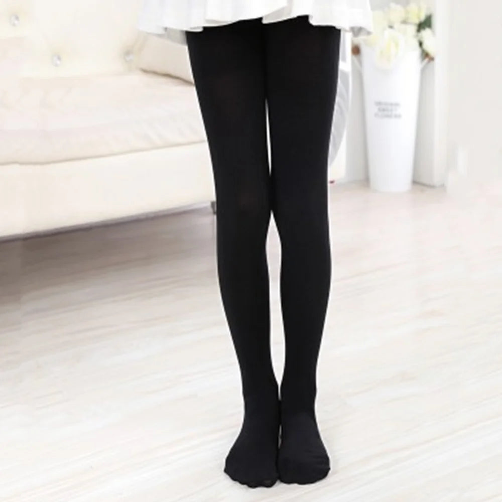Girls Velvet Ballet Dance Tights