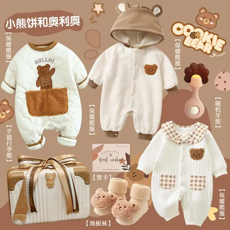 Baby Gift Full Moon Hundred Day Gift Baby Gifts Luxury Newborn Meeting Winter Clothing Set Gift Box