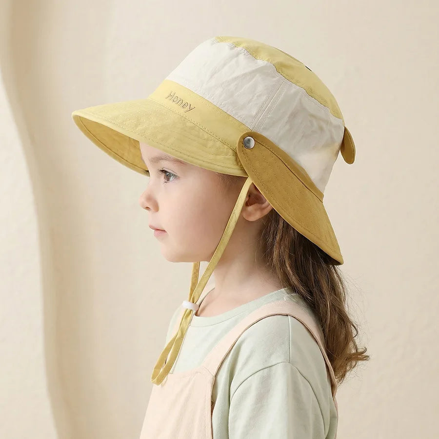 Baby & Kids Summer Knit Bucket Hat – Unisex Sun Protection Cap
