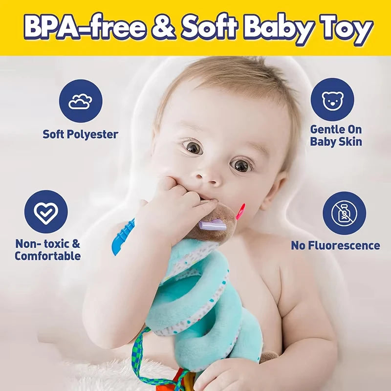 Baby Plush Spiral Activity Toy | Pram & Crib Hanging Mobile