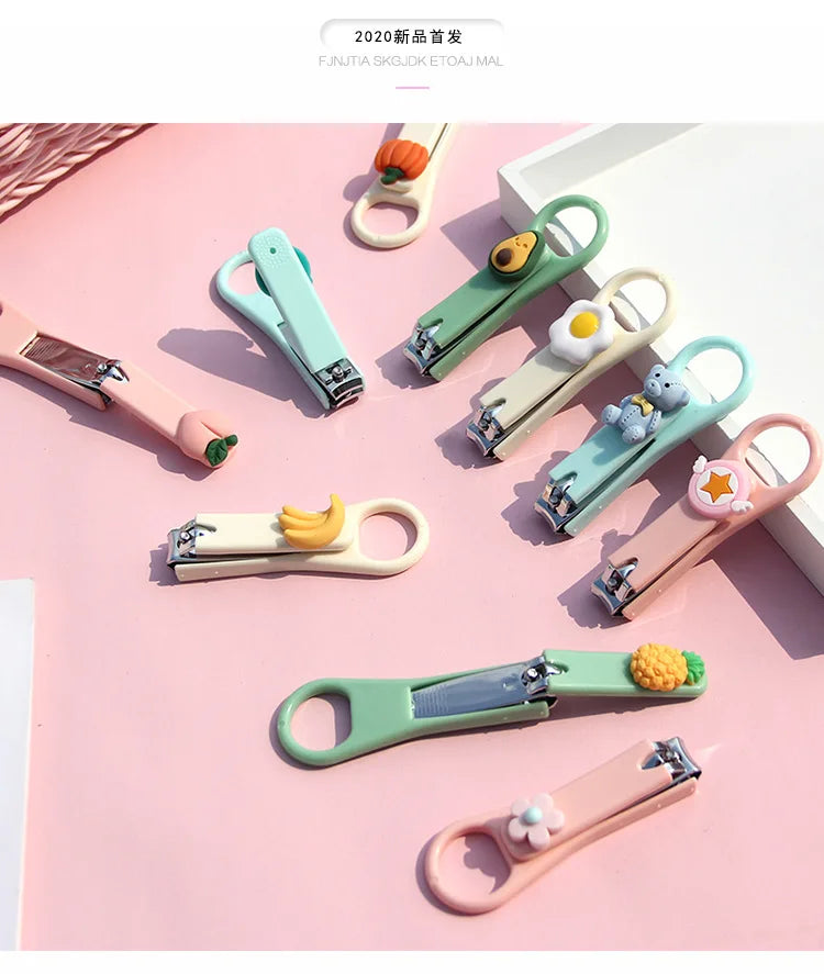 Cartoon Animal Fruit Nail Clippers Cutter for Kids Nail Scissor Clippers Nail Trimmer Beauty Nail Scissors