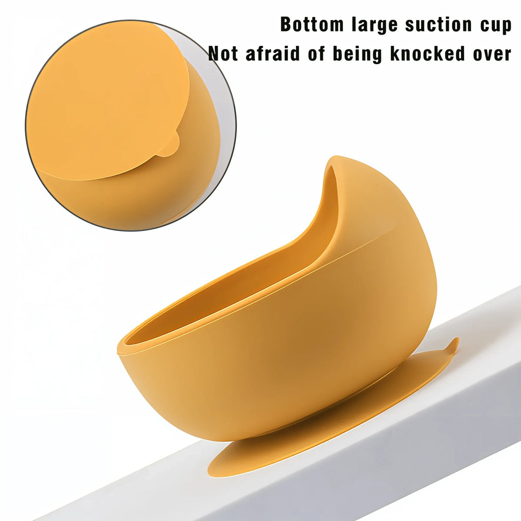 Baby Silicone Suction Bowl | BPA-Free Non-Slip Feeding Bowl for Infants & Toddlers