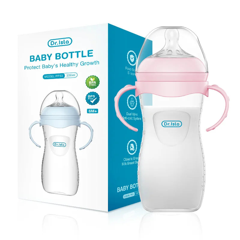 150/240/330ML Baby PP Bottle Newborn Baby Bottle with Handle Milk BottleFeeding Baby Bottles Newborn Feeding Supplies BPA-Free