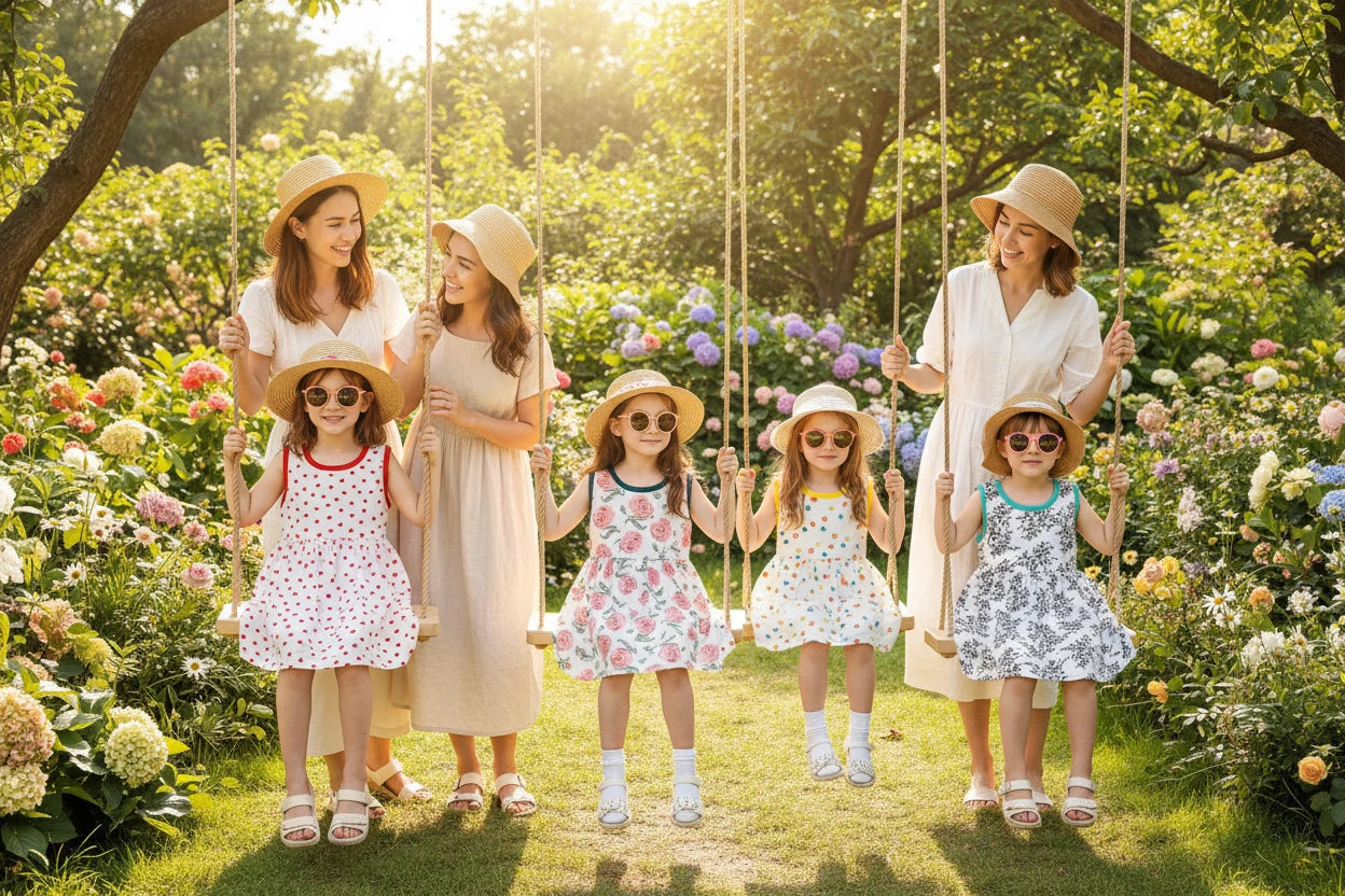 Baby Girl Printed Sleeveless Princess Dress