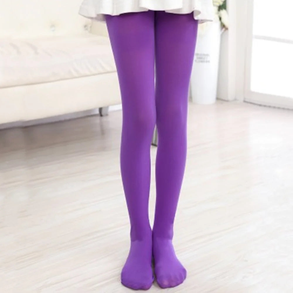 Girls Velvet Ballet Dance Tights