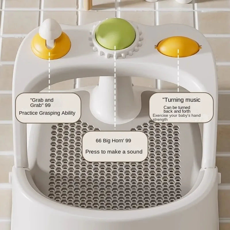 Baby Bath Seat 0–36 Months | Non-Slip with Temperature Sensing