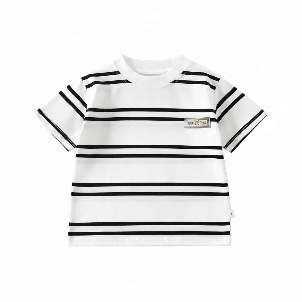 Kids' Striped Cotton T-Shirt | Boys & Girls Summer Top | Ages 2–10