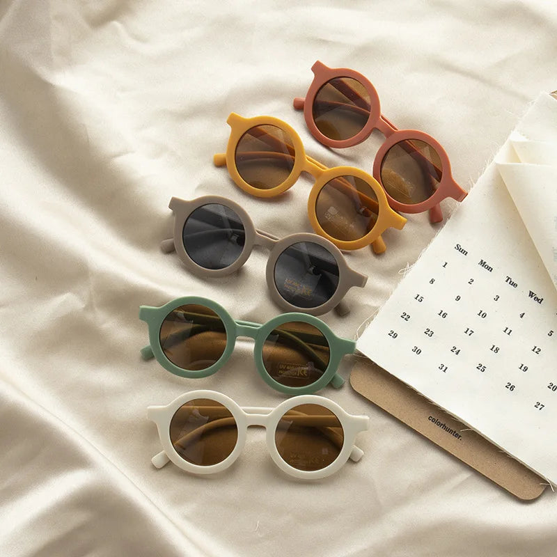 Kids Sunglasses – Retro Round UV Protection Sunglasses for Children