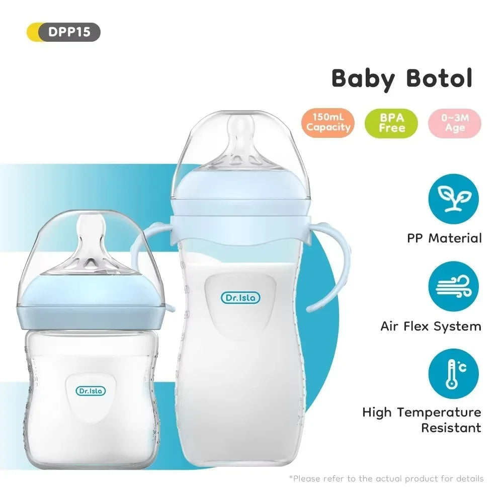150/240/330ML Baby PP Bottle Newborn Baby Bottle with Handle Milk BottleFeeding Baby Bottles Newborn Feeding Supplies BPA-Free