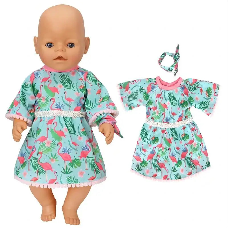 Baby Doll Clothes Set For 40cm Reborn Baby Dolls Rompers Toys Outfits Children Girl Gifts