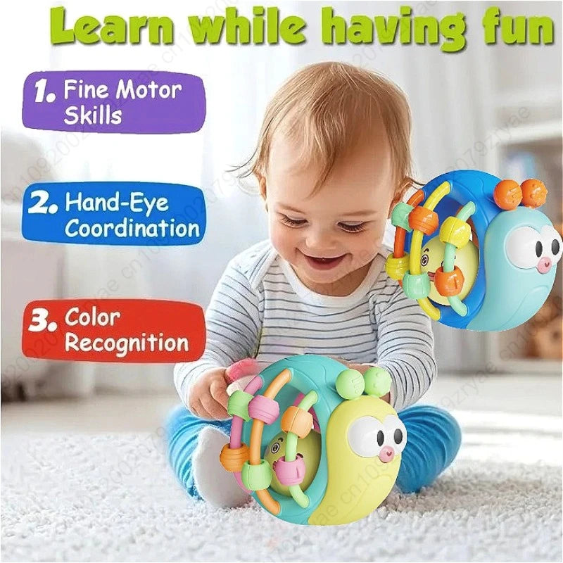 Baby Sensory Rattle Ball Toy – Soft Grip & Teether for 0–12 Months