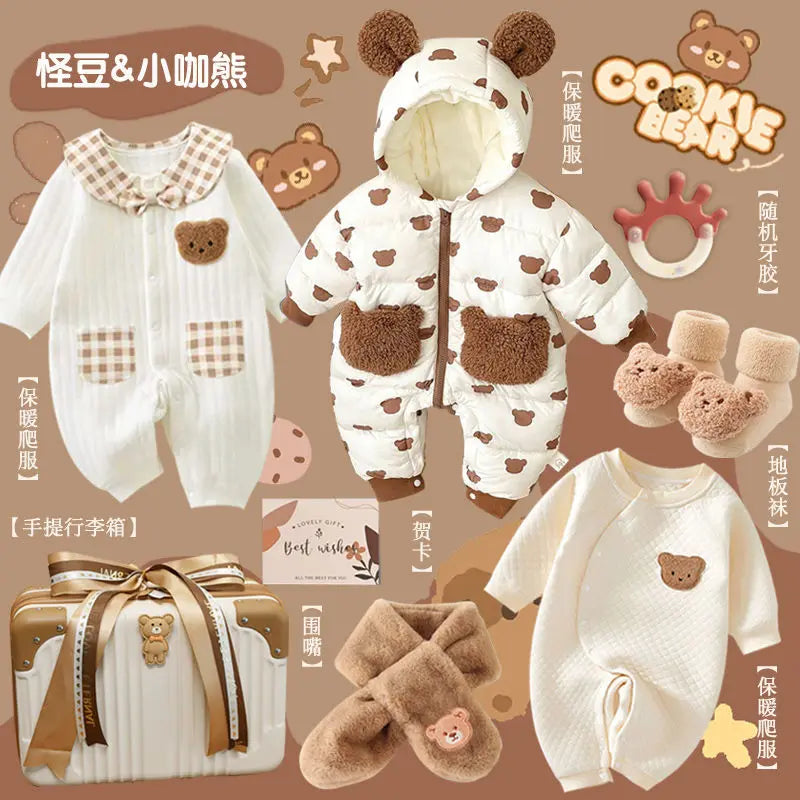 Baby Gift Full Moon Hundred Day Gift Baby Gifts Luxury Newborn Meeting Winter Clothing Set Gift Box