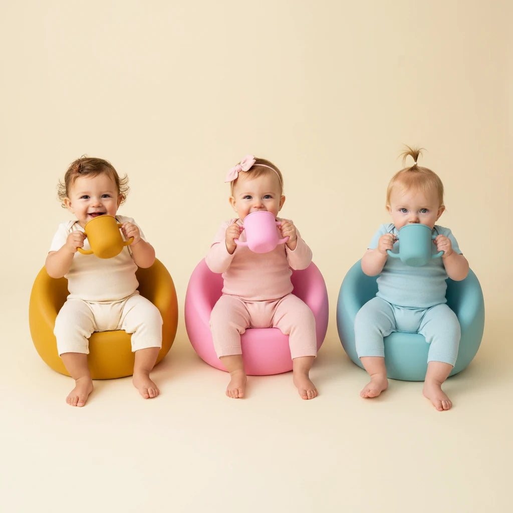 Silicone Baby Feeding Cup with Handle | 200ml | BPA-Free