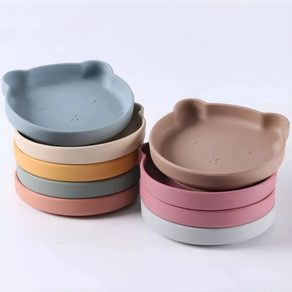 Silicone Baby Tableware Set | Plate, Bowl, Cup, Fork & Spoon | BPA-Free