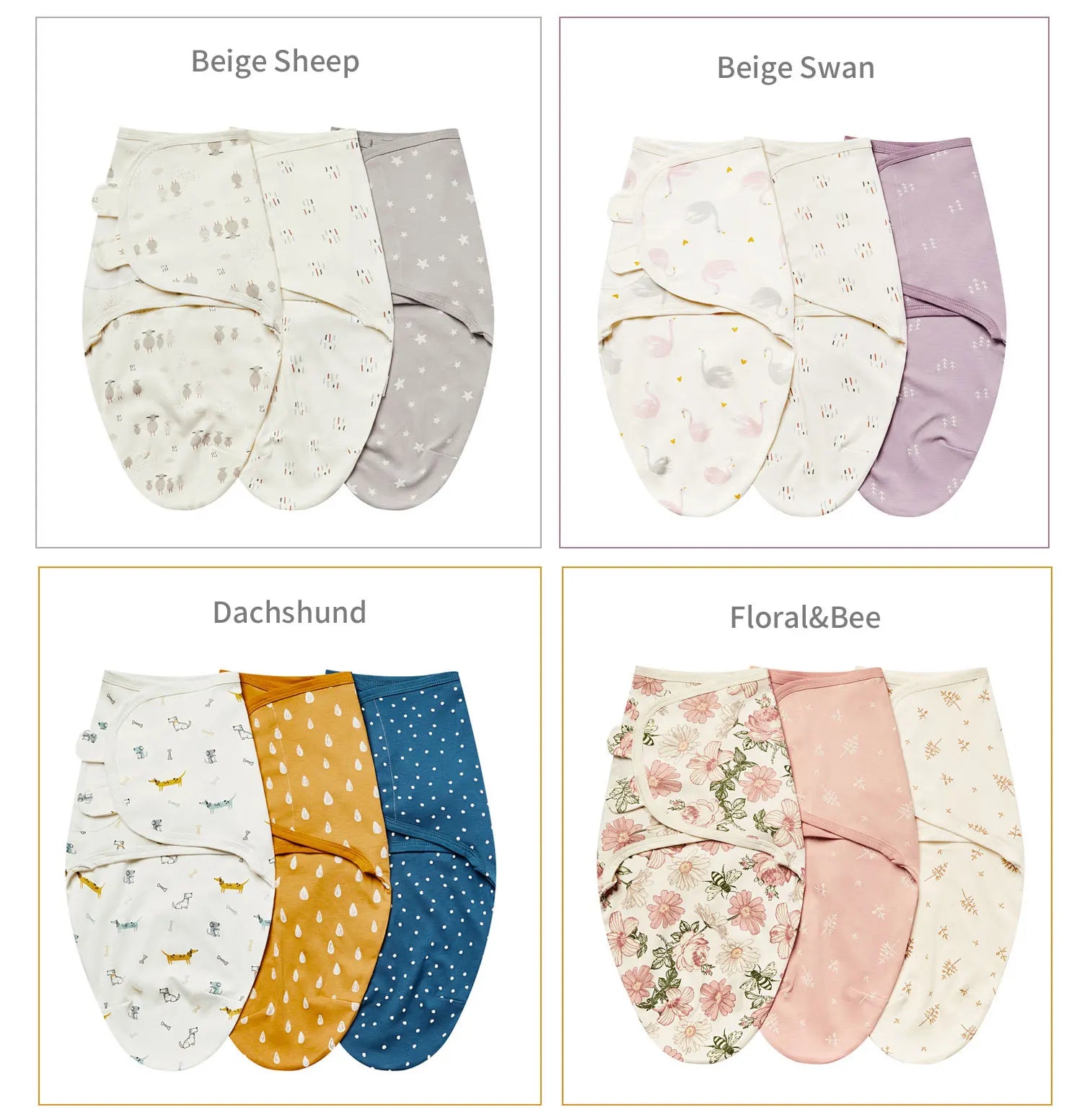 3 Piece A Suit INSULAR Cotton Baby Anti-shock Sleeping Bags Newborn Swaddle Wrap Bags Held By The Baby Anti-kick Spanned