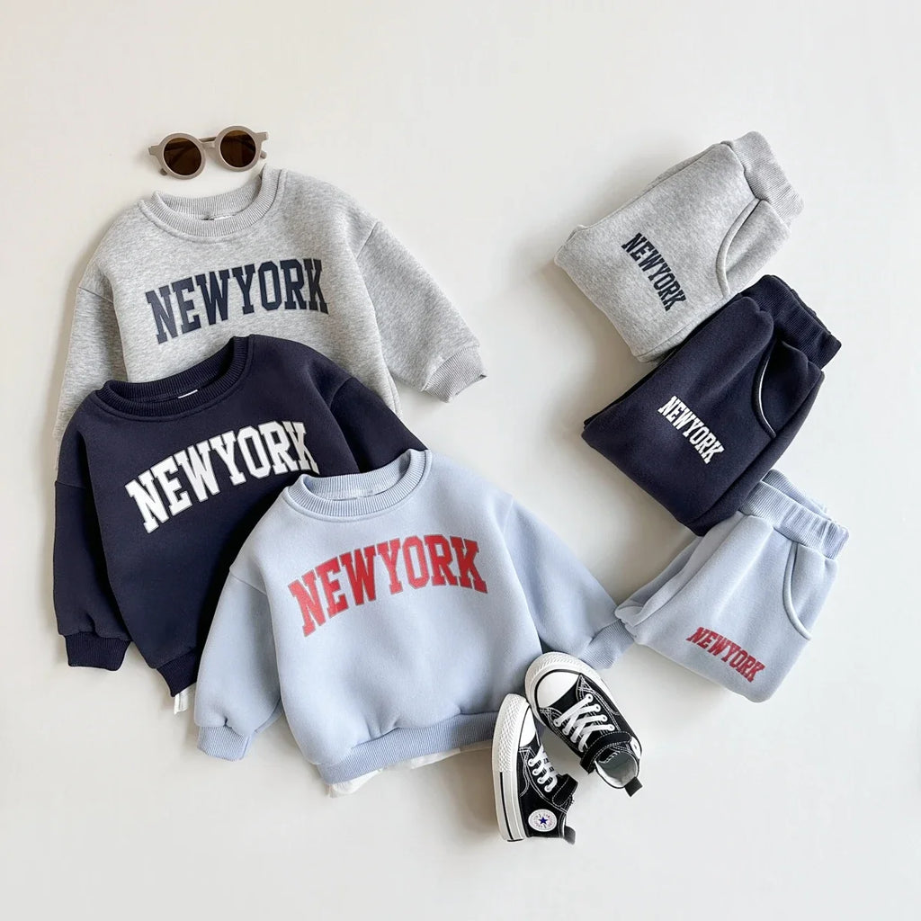 Baby & Toddler New York Print Sweatshirt & Joggers Set | 2-Piece