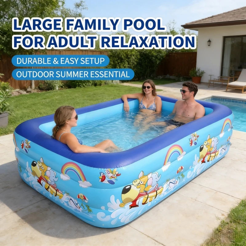 Premium Large Inflatable Swimming Pool | Garden & Outdoor Family Fun