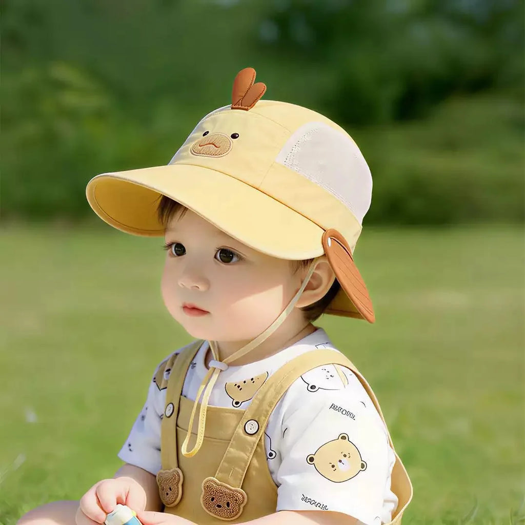 Baby & Toddler Sun Hat – Wide Brim Cotton Summer Hat