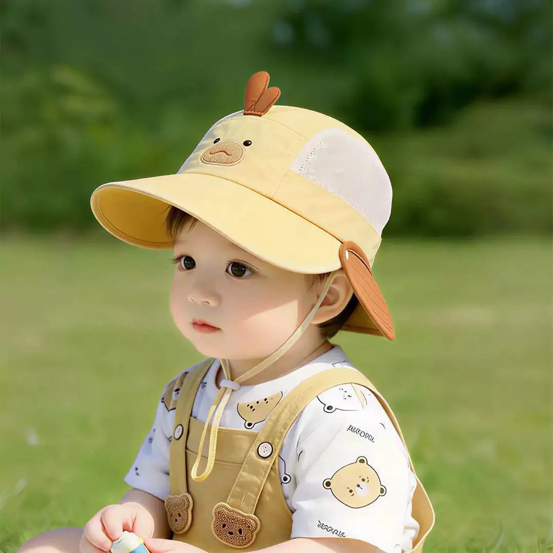 Baby & Toddler Sun Hat – Wide Brim Cotton Summer Hat