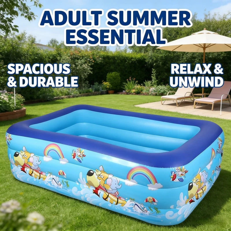 Premium Large Inflatable Swimming Pool | Garden & Outdoor Family Fun
