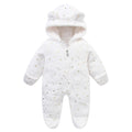 Baby Flannel Romper - Cartoon Print (0-19M)