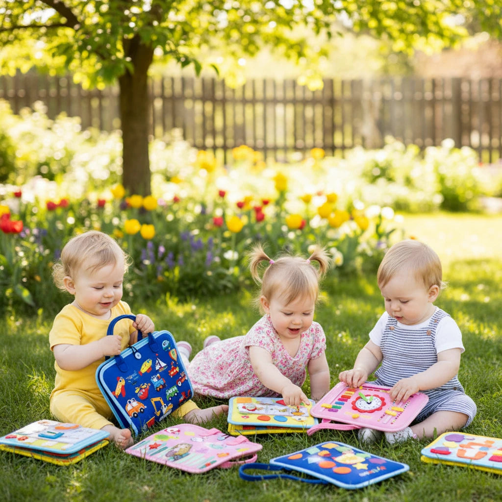 7-in-1 Montessori Busy Board for Toddlers – Sensory Learning Toy | Ages 2–6
