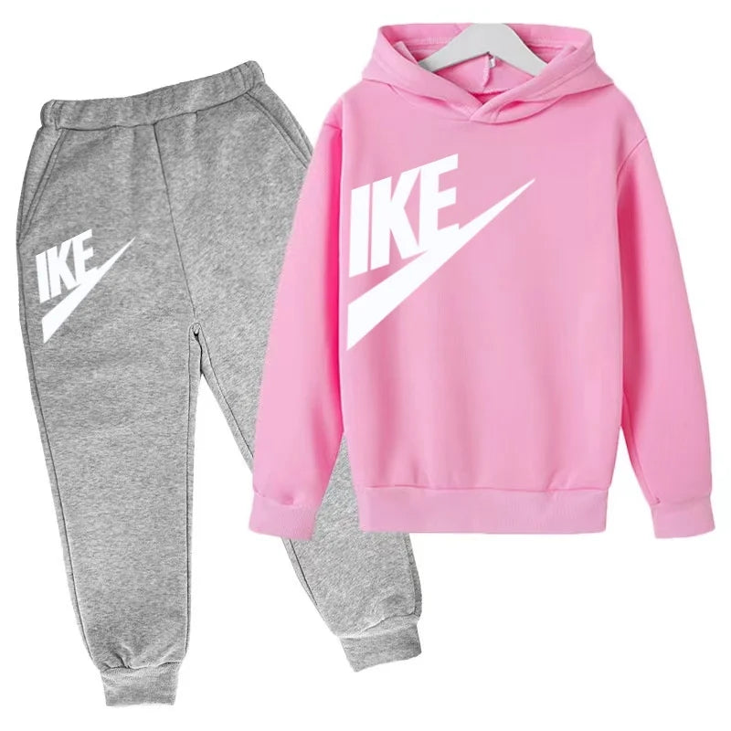 Kids Hoodie & Pants Sports Set (Ages 1–12)