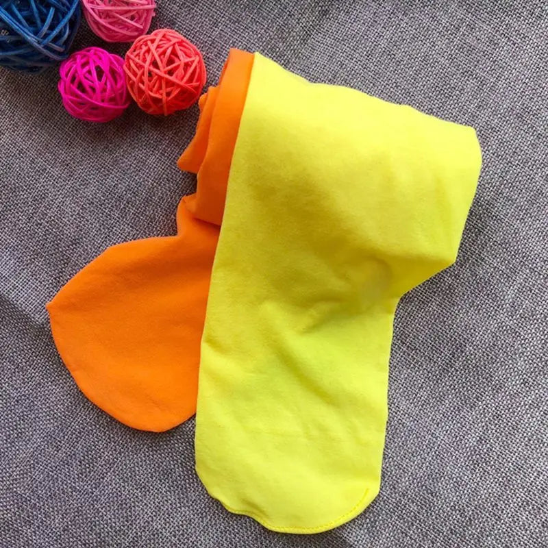 Girls Candy Colour Stretch Tights