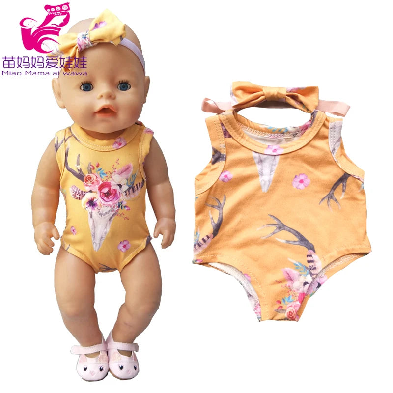 Baby Doll Clothes Set – Rompers & Outfits for 40–45cm Reborn Dolls