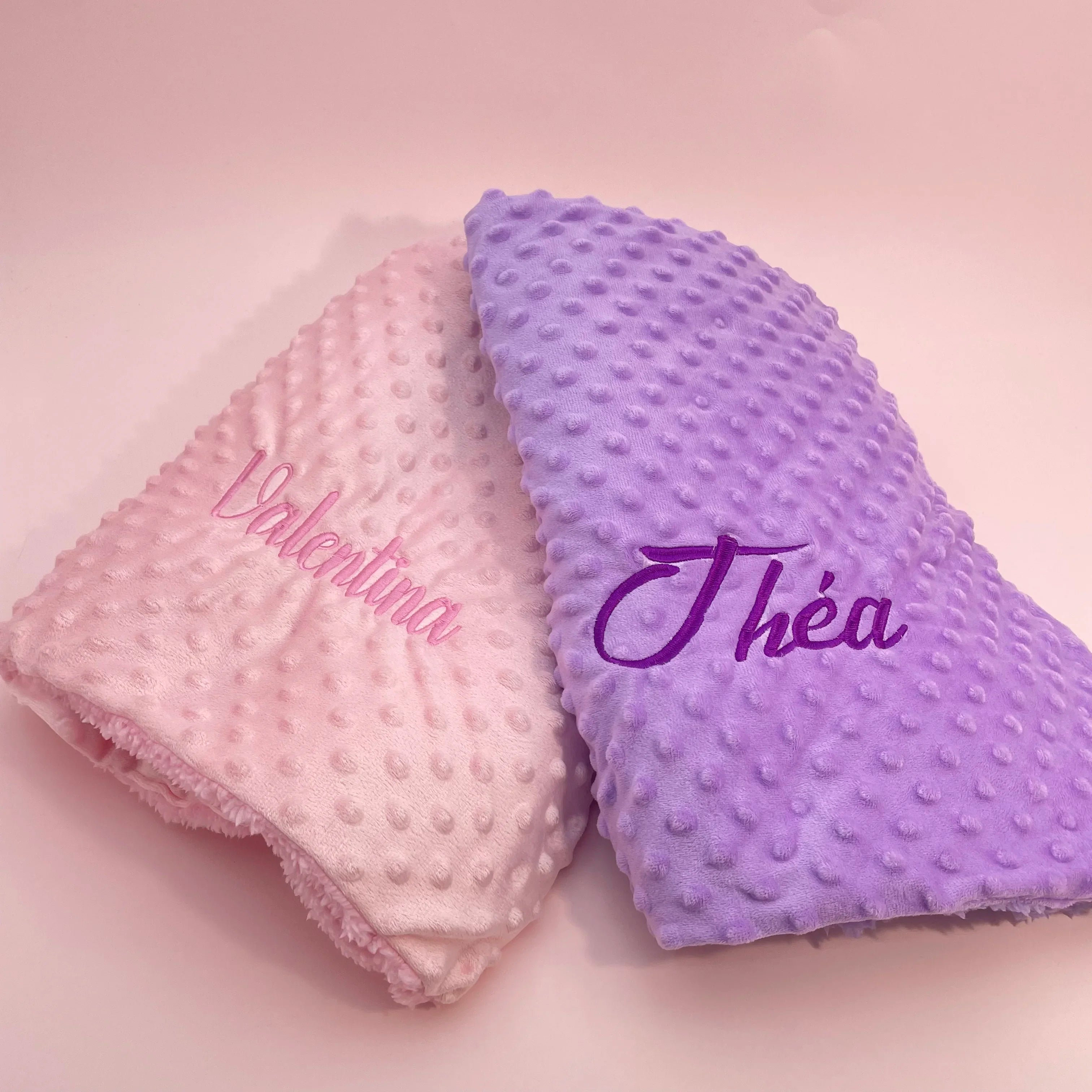 Personalised Soft Plush Baby Blanket with Name – Custom Newborn Gift