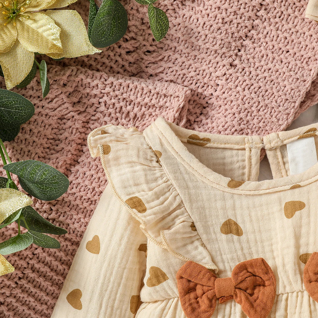 Baby Girl's Floral Jumpsuit with Headband (0–6M)