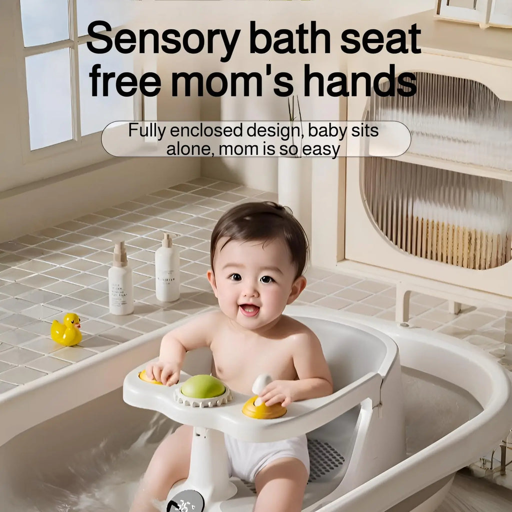 Baby Bath Seat 0–36 Months | Non-Slip with Temperature Sensing