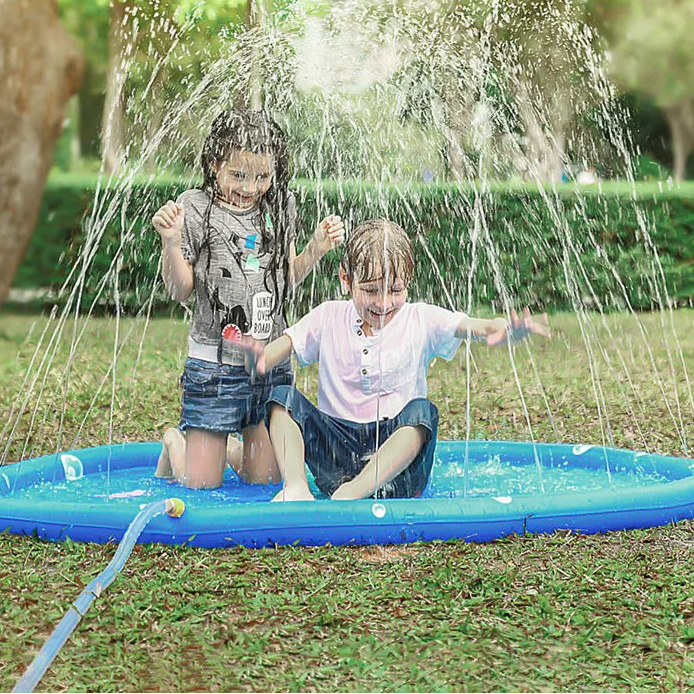 Kids Splash Pad & Water Sprinkler Mat – Inflatable Outdoor Play Mat