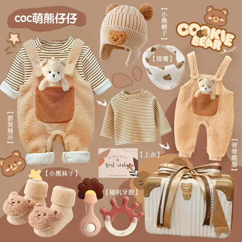 Baby Gift Full Moon Hundred Day Gift Baby Gifts Luxury Newborn Meeting Winter Clothing Set Gift Box