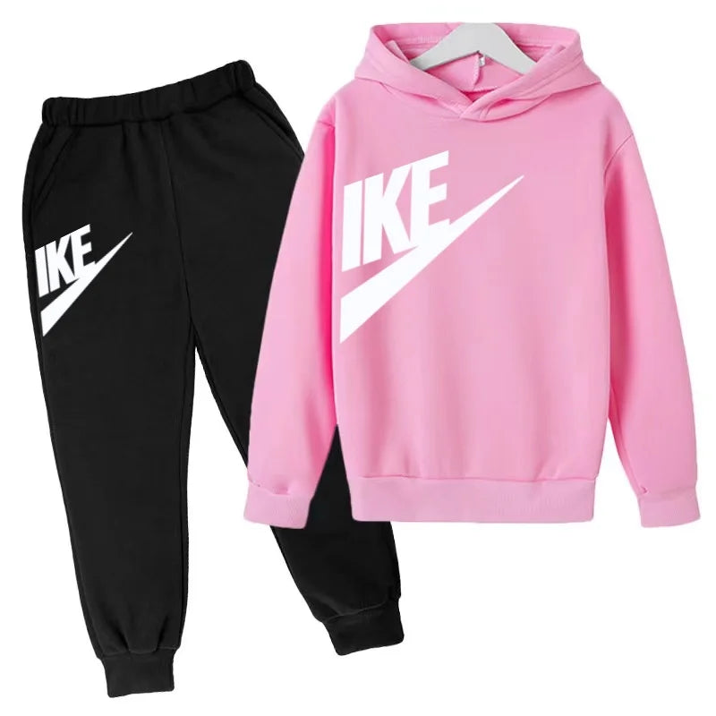 Kids Hoodie & Pants Sports Set (Ages 1–12)