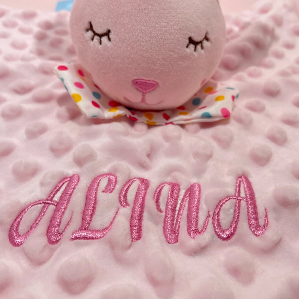 Personalised Soft Plush Baby Blanket with Name – Custom Newborn Gift