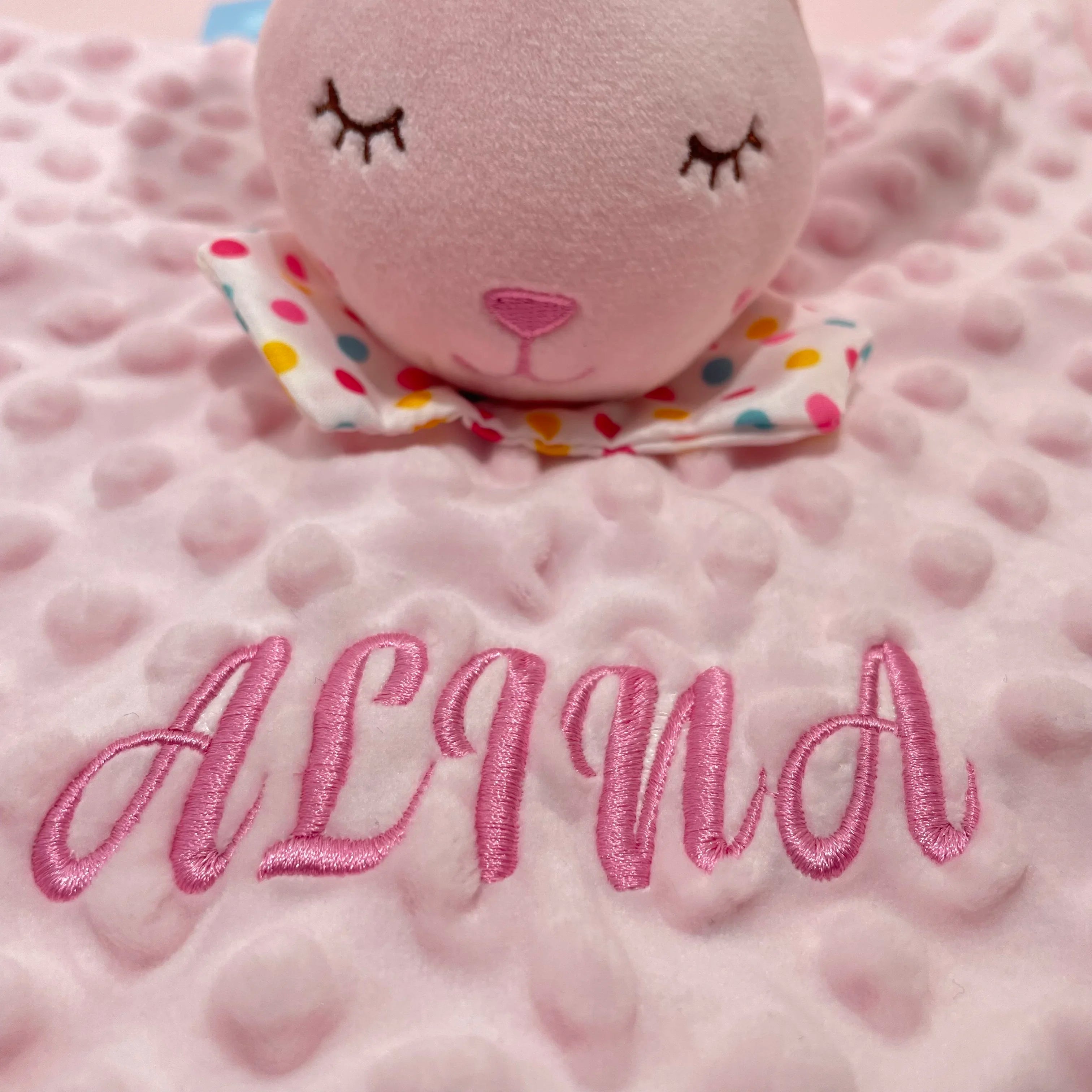 Personalised Soft Plush Baby Blanket with Name – Custom Newborn Gift