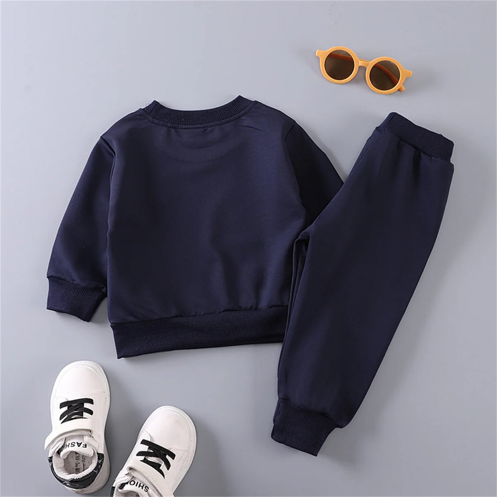 Baby Bear Embroidered Hoodie & Joggers Set