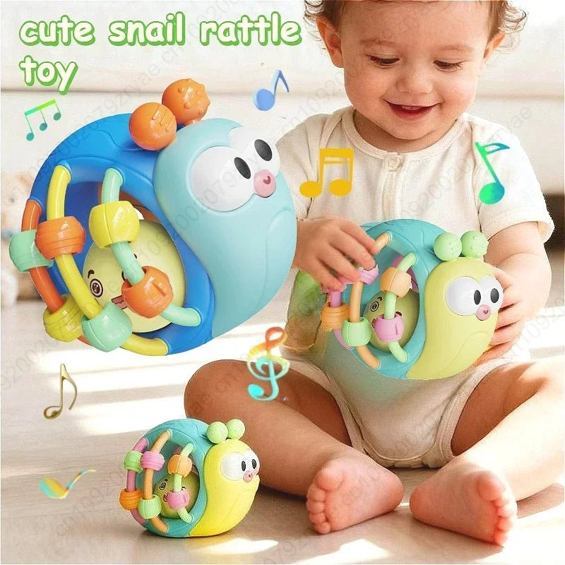 Baby Sensory Rattle Ball Toy – Soft Grip & Teether for 0–12 Months