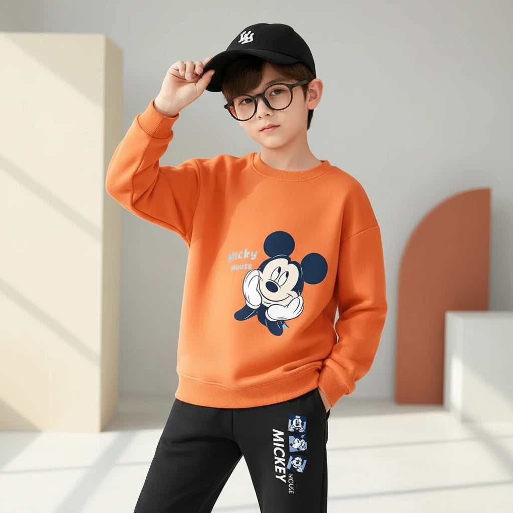 Kids Cartoon Character Sweatshirt & Pants Set (9M-5T)