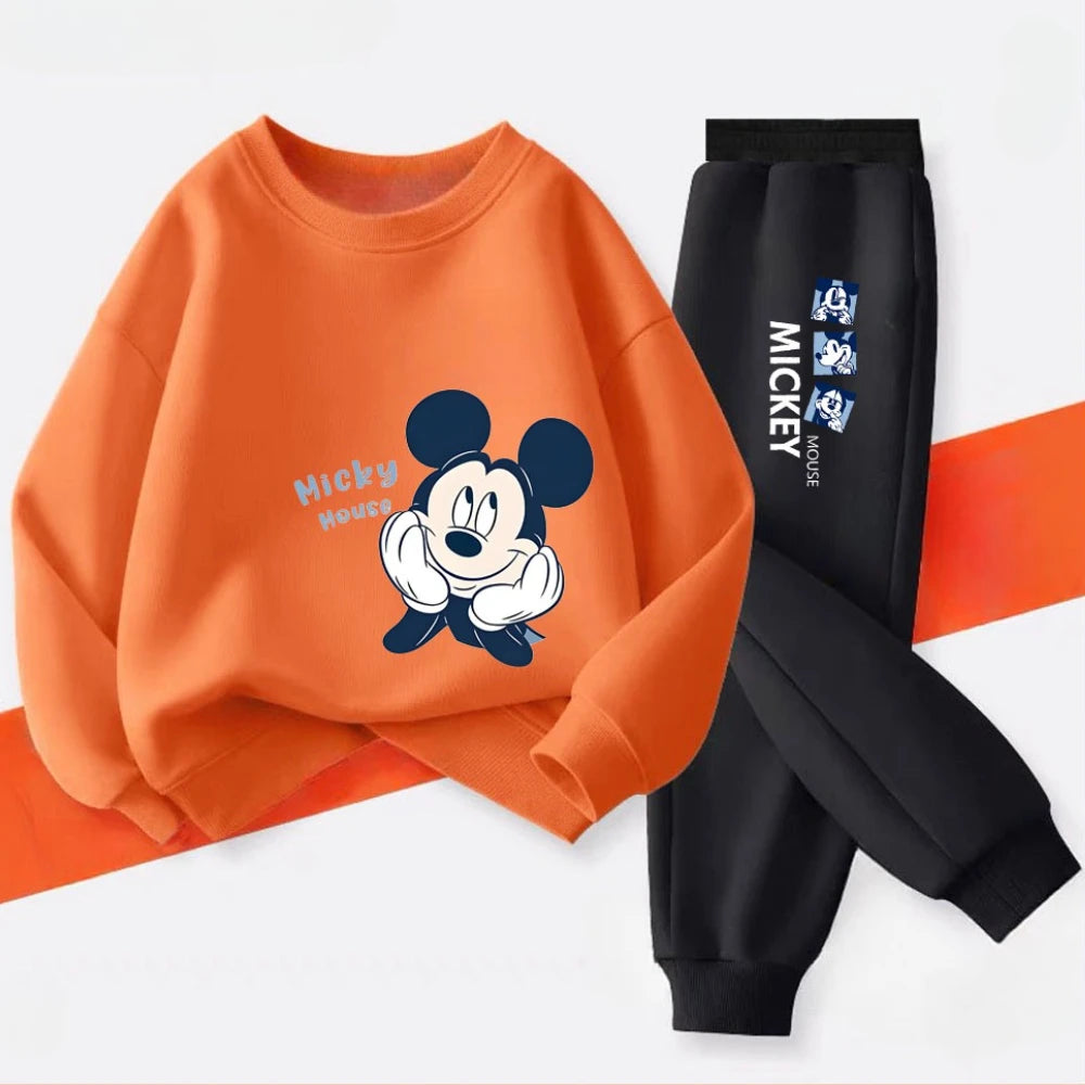 Kids Cartoon Character Sweatshirt & Pants Set (9M-5T)
