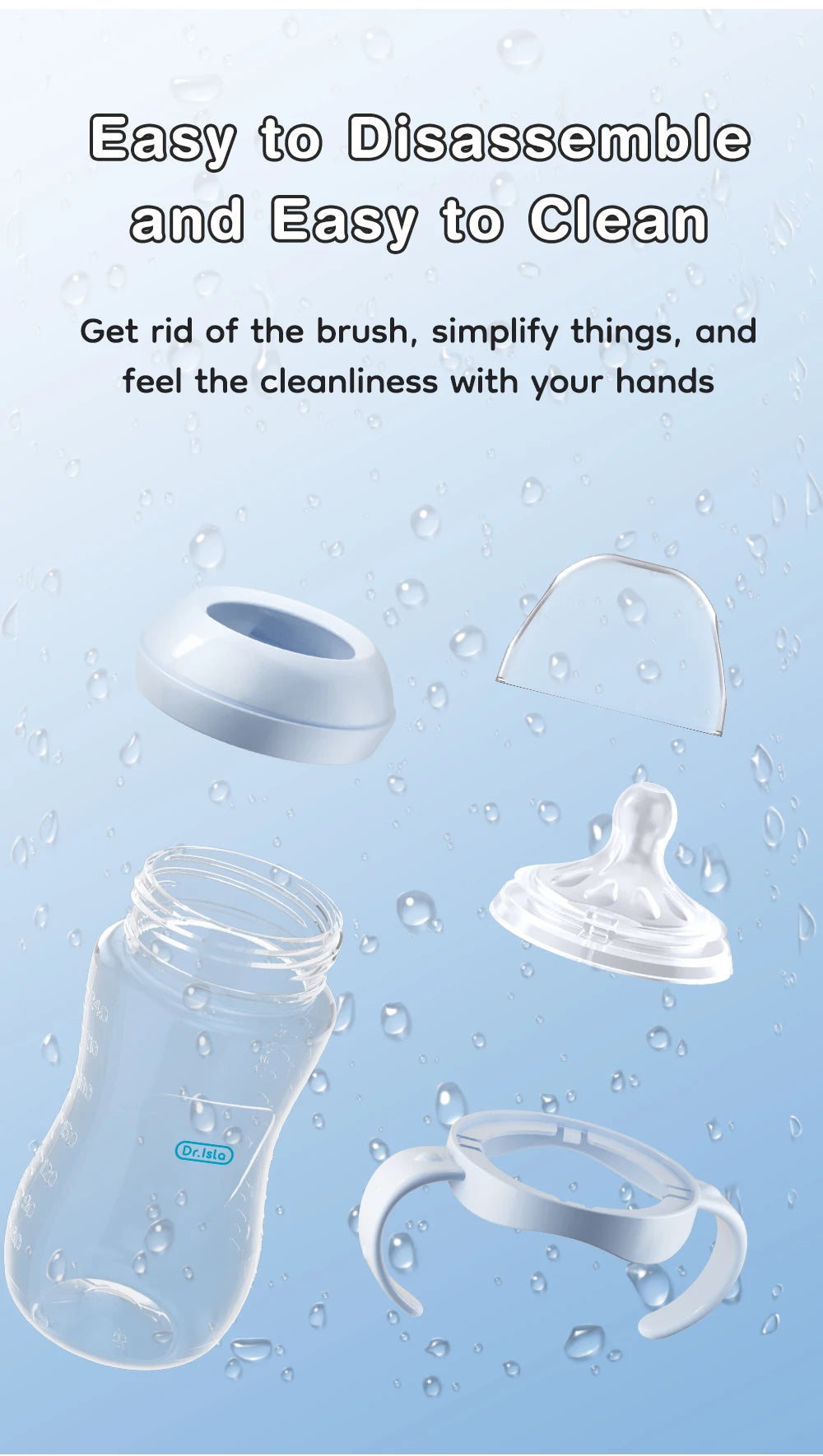 Baby Bottle with Handle | BPA-Free Feeding Bottle | 150ml, 240ml & 330ml