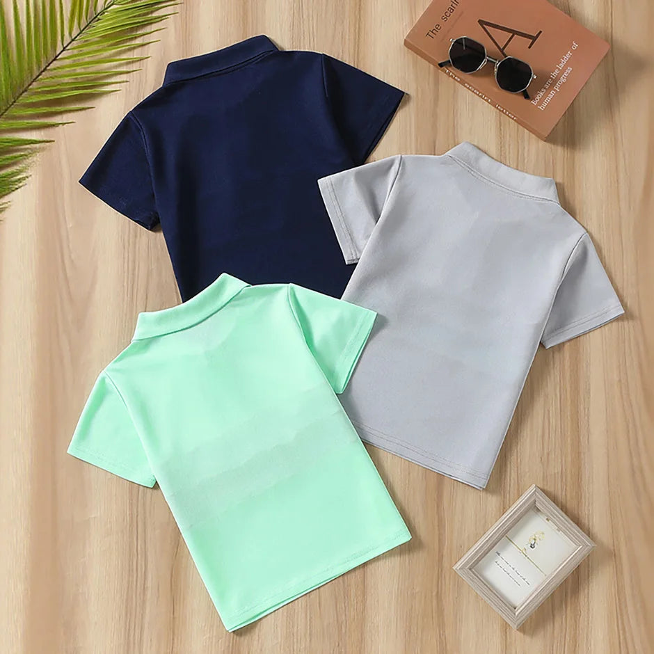 Boys 3-Piece Polo Shirt Set (1-10 Years)