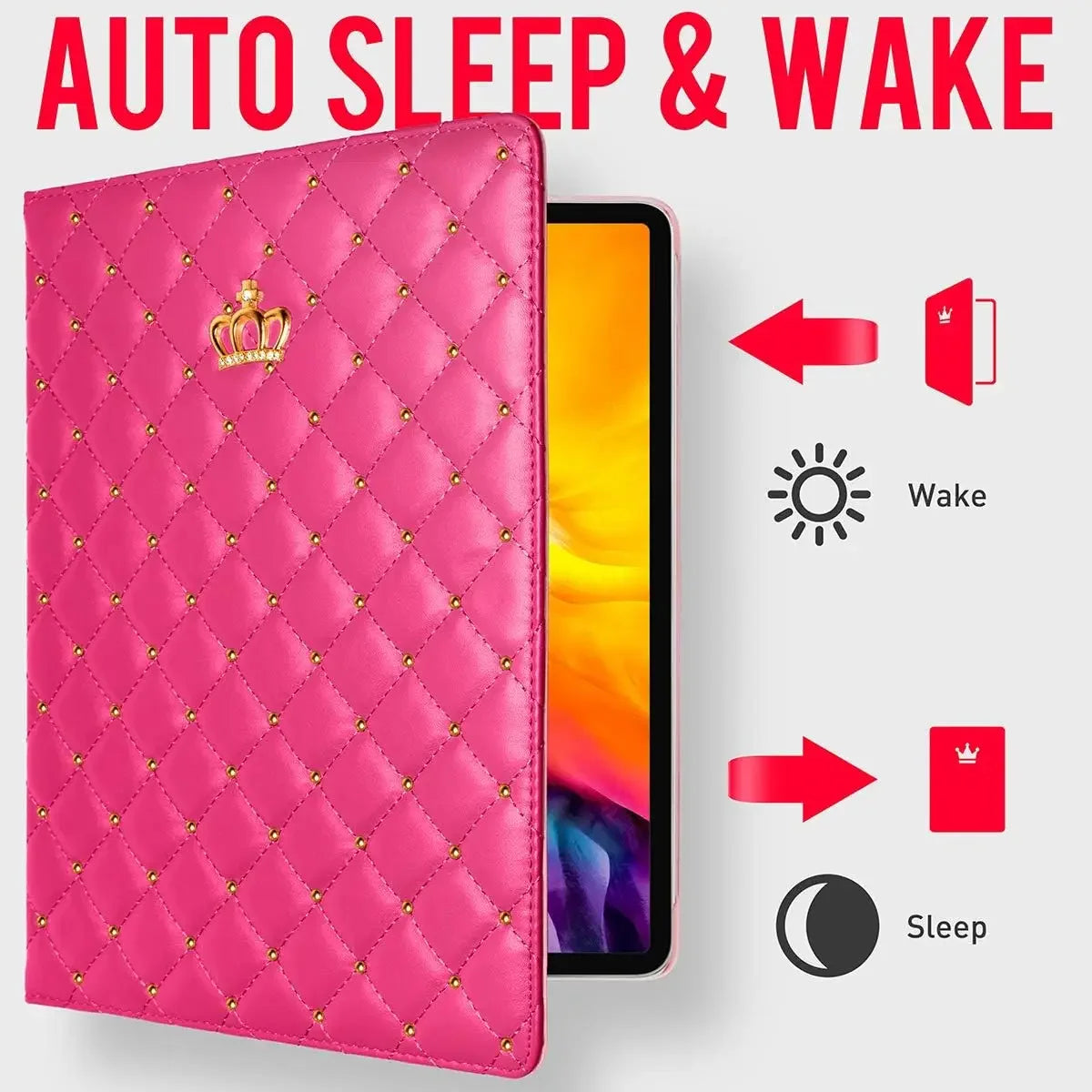 Luxury Crown Diamond iPad Case