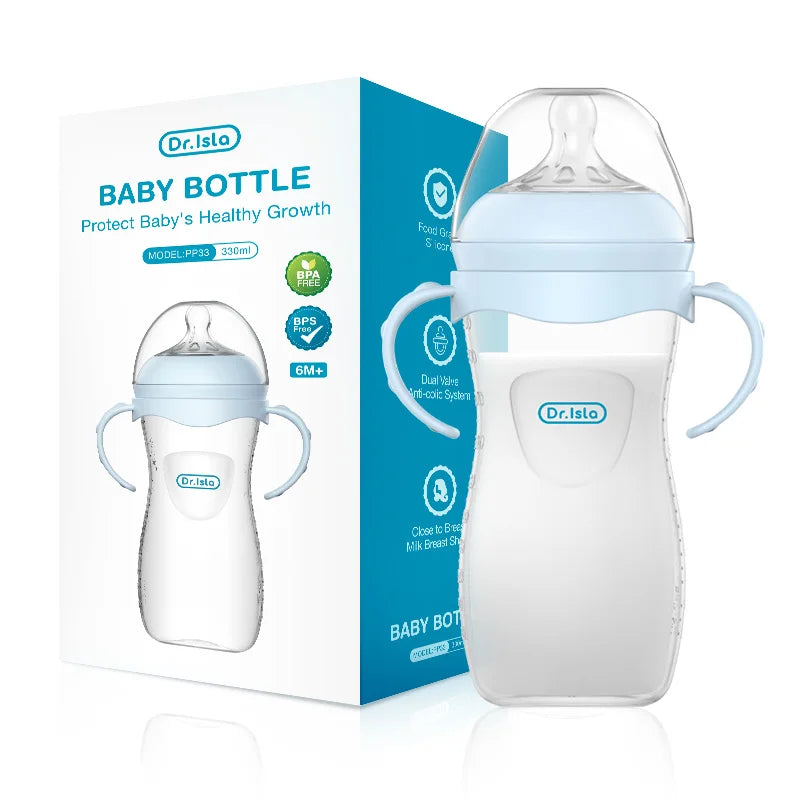 150/240/330ML Baby PP Bottle Newborn Baby Bottle with Handle Milk BottleFeeding Baby Bottles Newborn Feeding Supplies BPA-Free