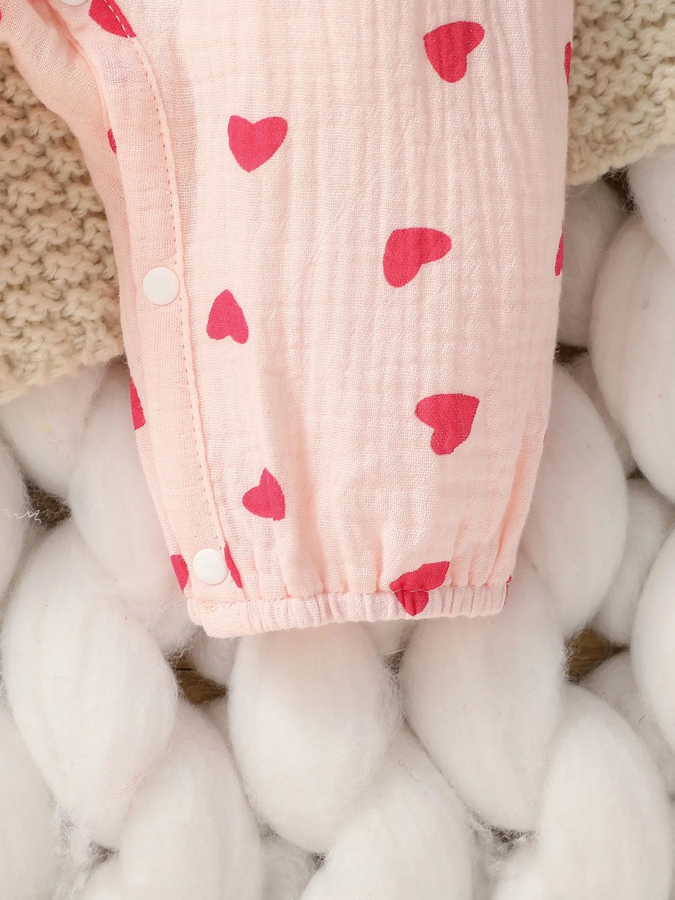 Baby Girl's Floral Jumpsuit with Headband (0–6M)