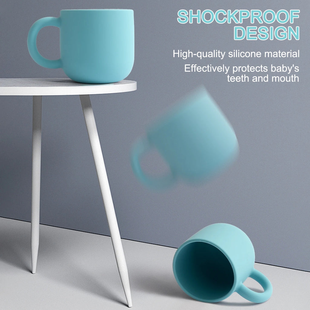 Silicone Baby Feeding Cup with Handle | 200ml | BPA-Free