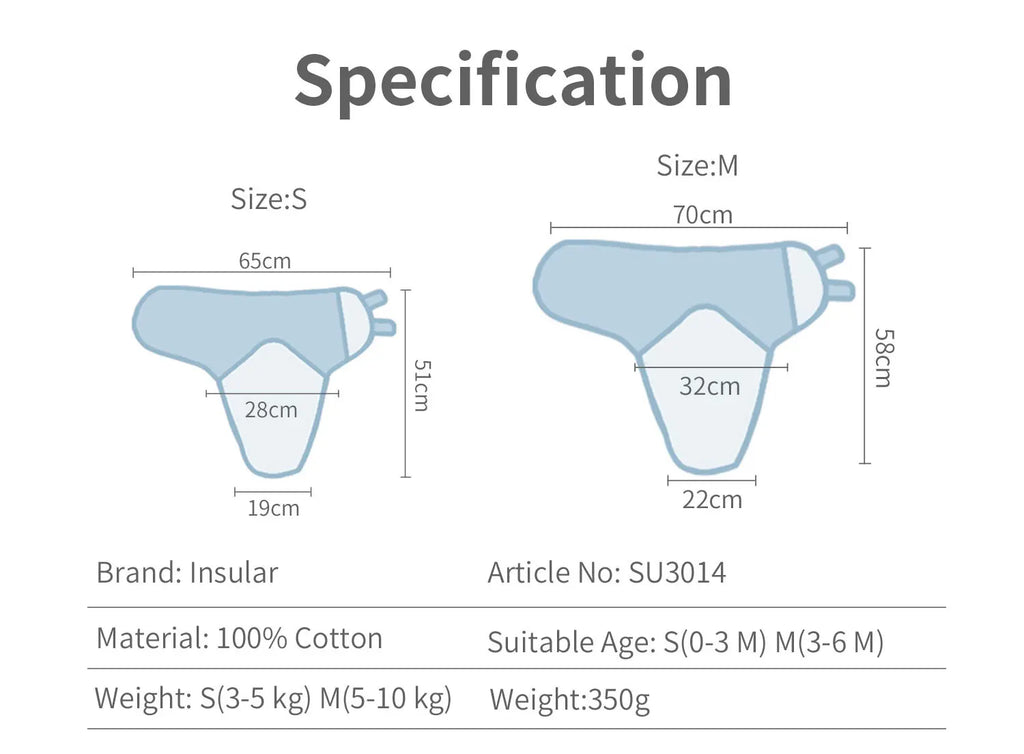 3 Piece A Suit INSULAR Cotton Baby Anti-shock Sleeping Bags Newborn Swaddle Wrap Bags Held By The Baby Anti-kick Spanned