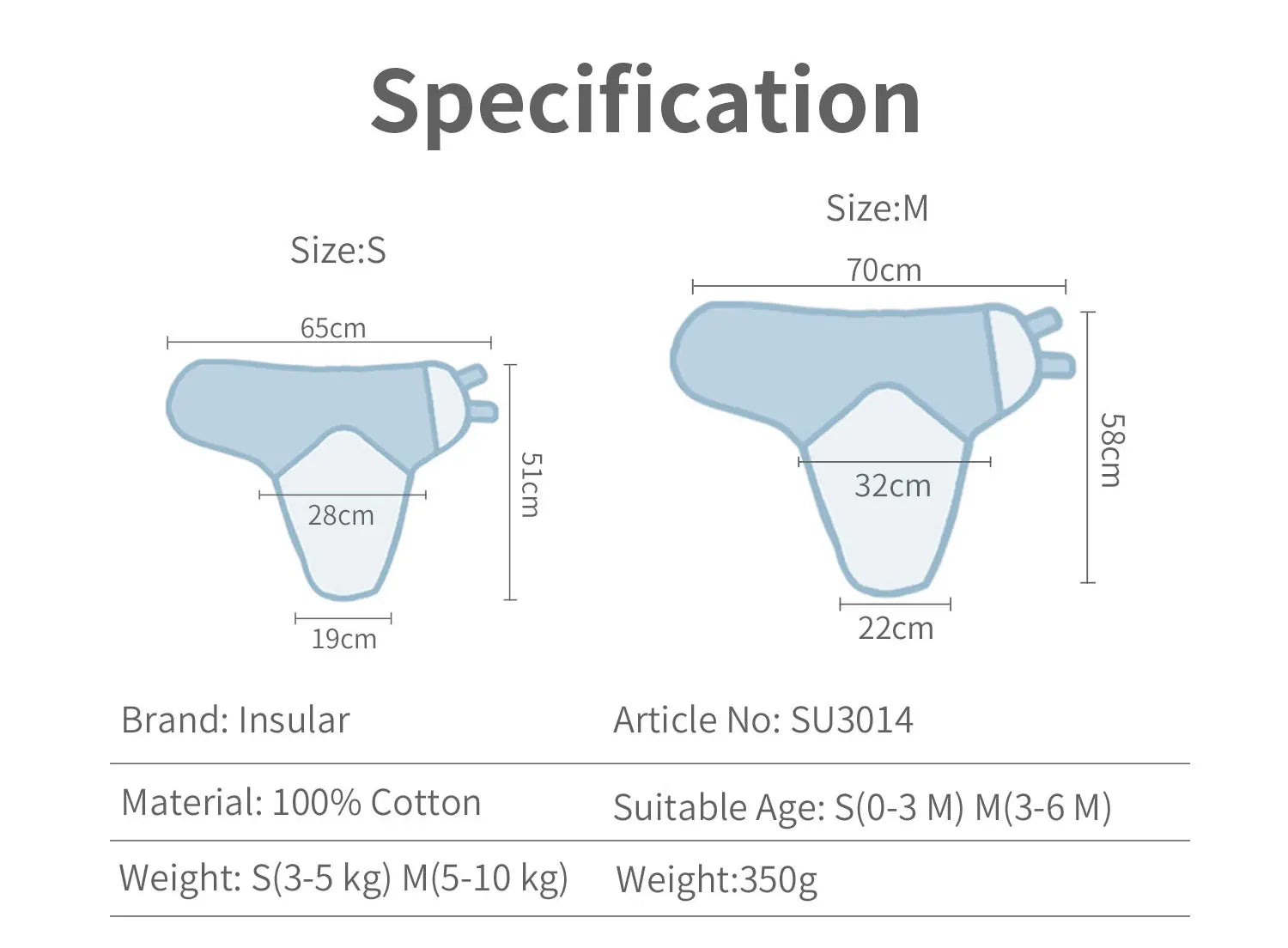 3 Piece A Suit INSULAR Cotton Baby Anti-shock Sleeping Bags Newborn Swaddle Wrap Bags Held By The Baby Anti-kick Spanned