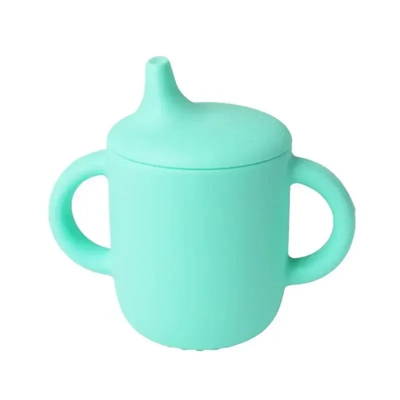 Silicone Baby Feeding Set with Suction Bowl, Plate, Spoon, Fork & Bib | BPA-Free